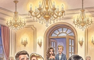 A husband and wife were having dinner at a very fine restaurant