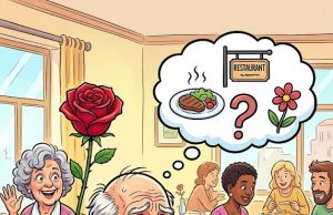 Old Man Is Having Difficulty Remembering Where He Ate But His Quip Is Funny