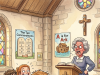 Little April was not the best student in Sunday school.