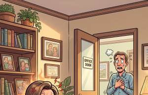 A husband and wife go visit a marriage counselor.