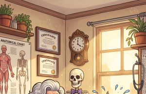One day an old lady went to the doctor